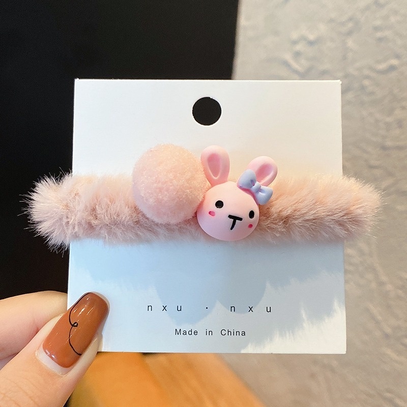 Dây buộc tóc cao su vải lông nhung màu kẹo ngọt phong cách Hàn Quốc dễ thương