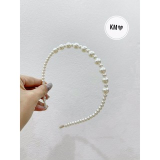 Bờm Tóc Đính Hạt Ngọc Nhân Tạo