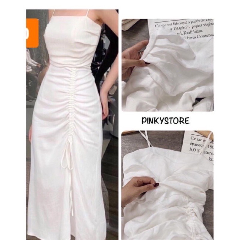 Váy 2 dây rút hông