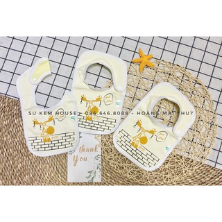 Set 3 yếm vuông sơ sinh Mipbi cho bé