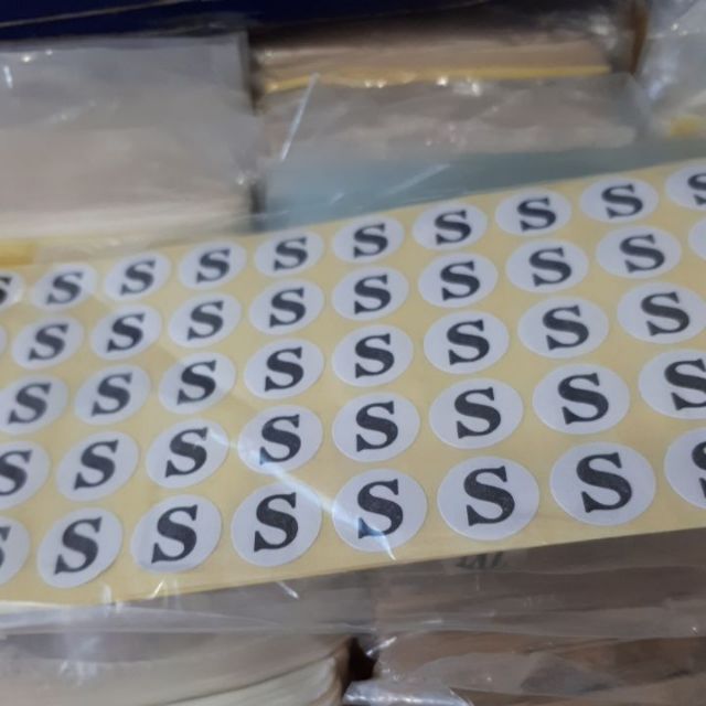 500 số Decal dán size
