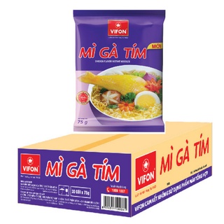 Thùng 30 Mì Gà Tím VIFON (75g/Gói)