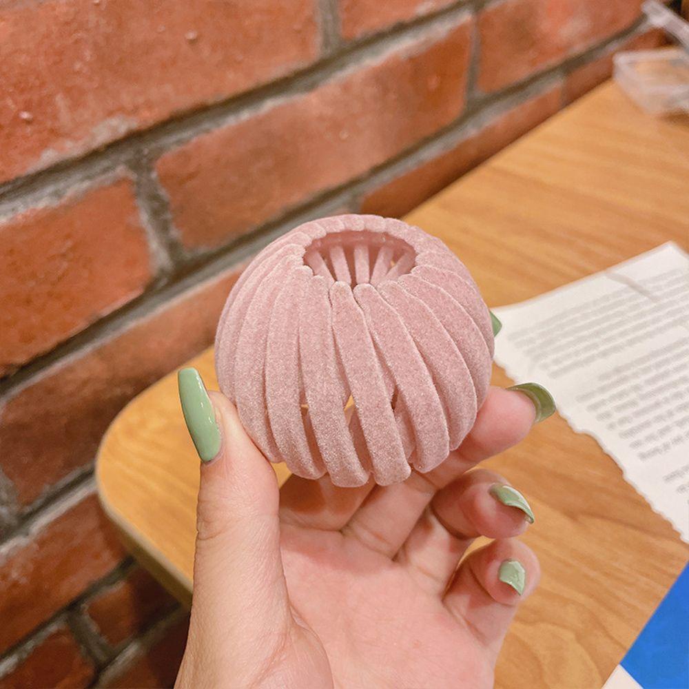 Kẹp Tóc Móng Vuốt Vải Nhung Hình Tổ Chim