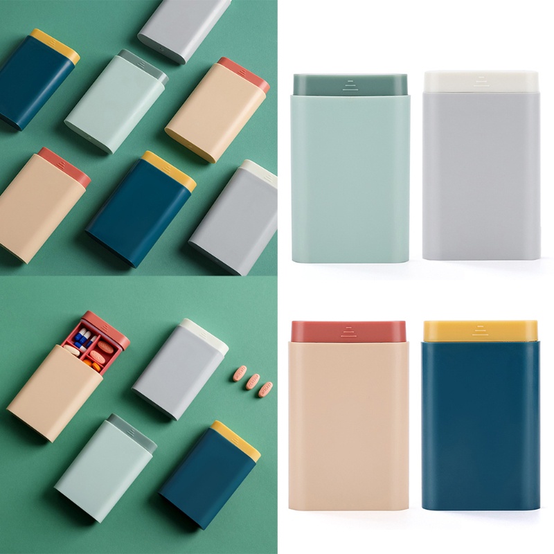 Hộp Đựng Thuốc Mini Chống Ẩm 6 Ngăn Tiện Dụng