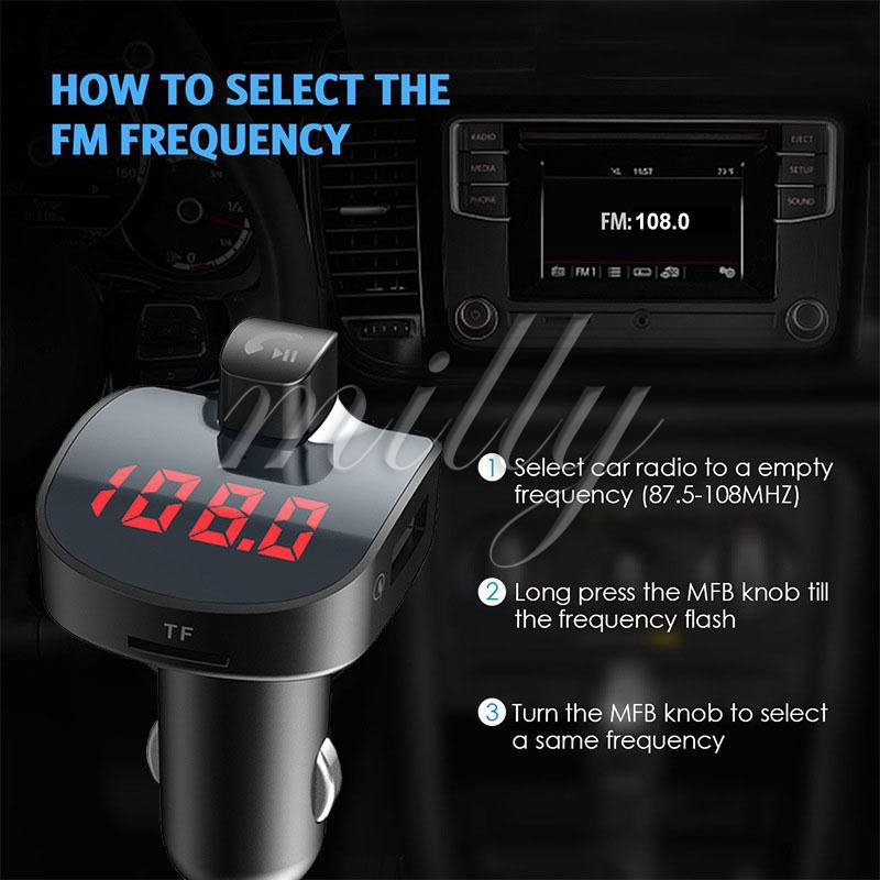 Thiết Bị Thu Phát Tín Hiệu Fm Bluetooth Cho Xe Hơi