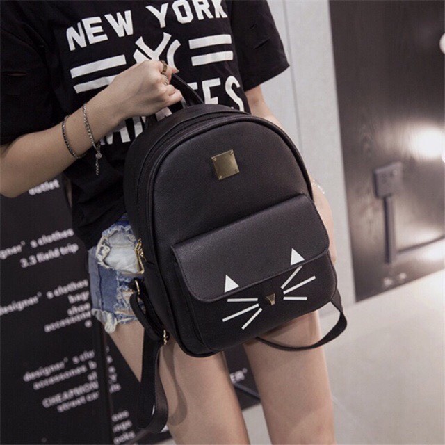 Balo Thời Trang sinh viên học sinh Da Mini Vừa Sách Cực Cute