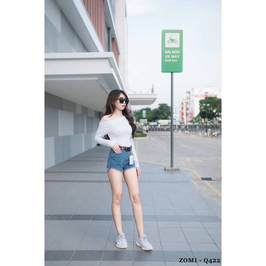 Quần short jean nữ chất ZOMI Q422