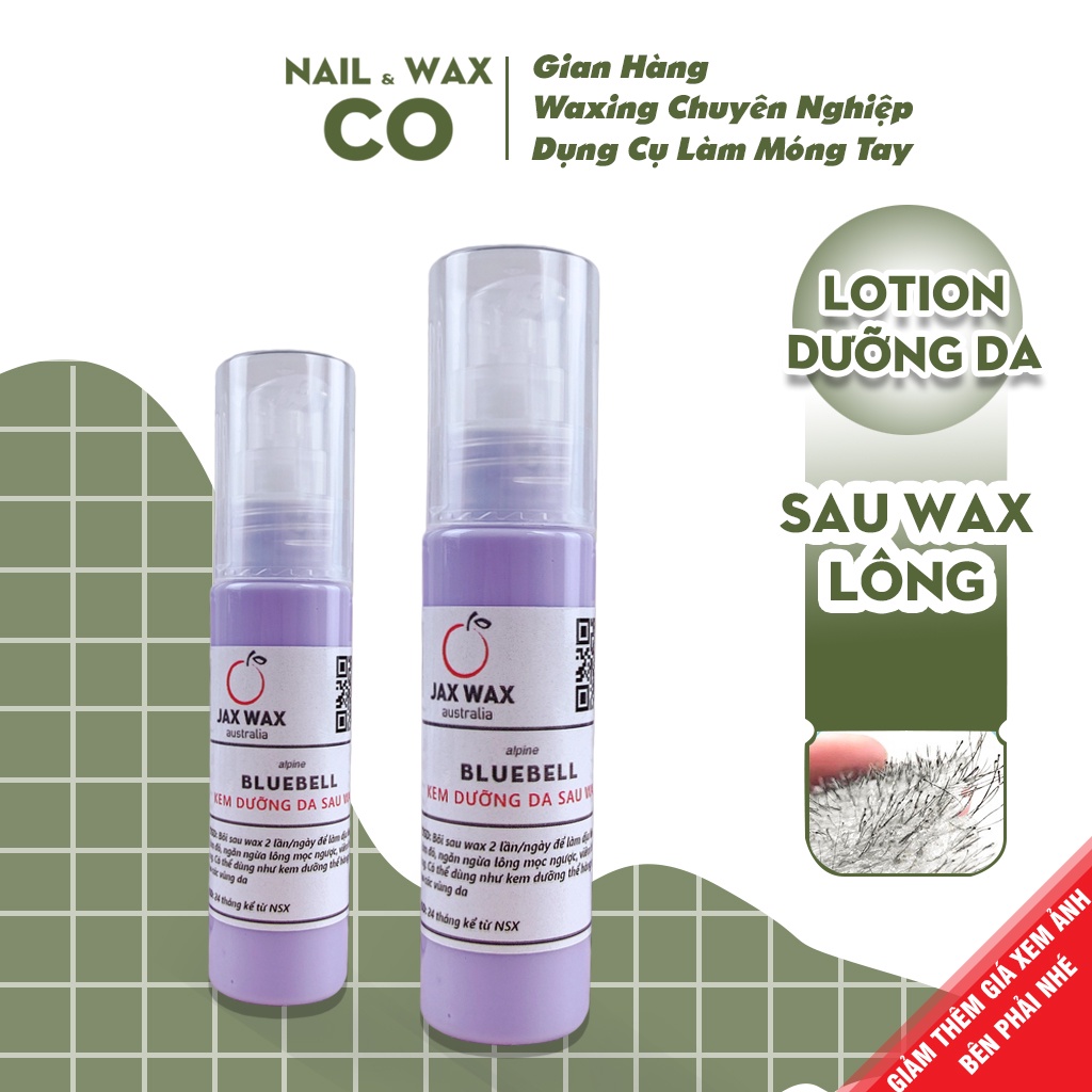 Kem dưỡng sau tẩy lông triệt lông JAX WAX Alpine Bluebell sau sáp wax lông 30ml