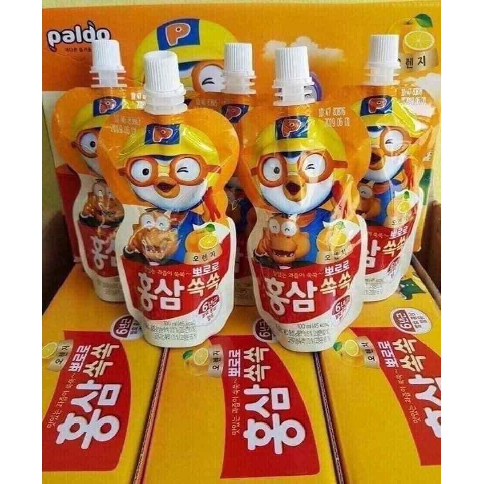 Nước hồng sâm vị hoa quả pororo(ib chọn màu)