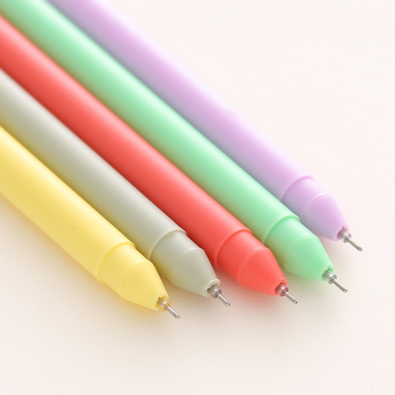 Set 5 Bút Mực Gel 0.5mm Nhiều Màu Sắc Dành Cho Học Sinh