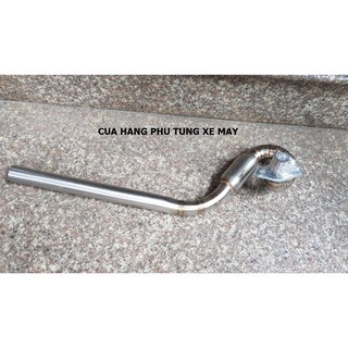 Cổ pô bầu cong gắn Dream, Wave inox 304