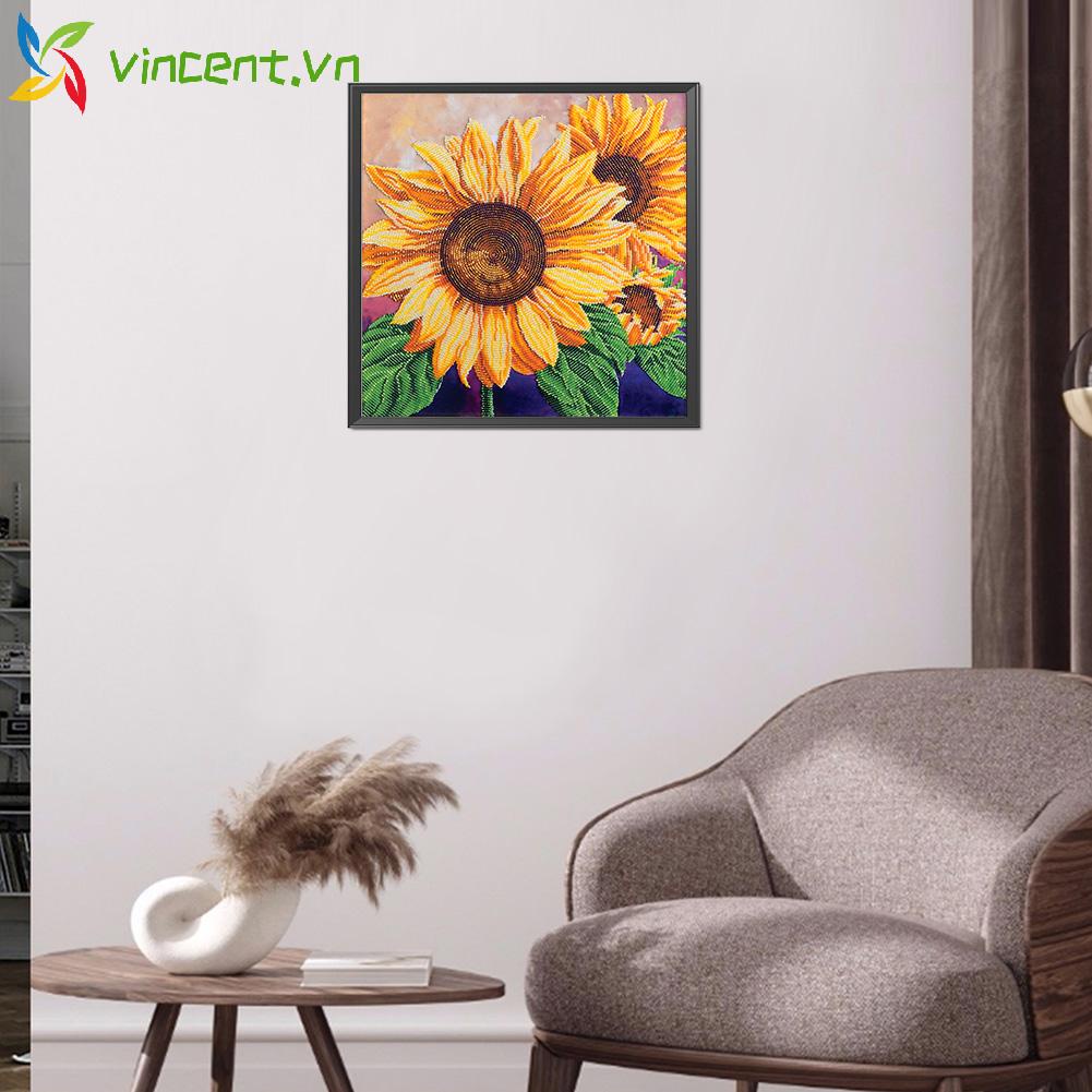 Toàn Bộ Tranh Thêu Chữ Thập DIY 11CT Hình Hoa Hướng Dương