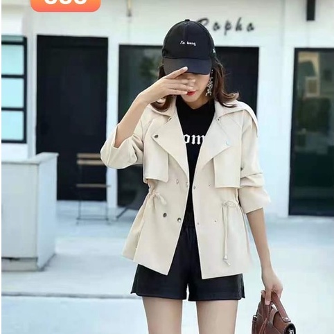 Áo khoác nữ kaki thu đông Hàn Quốc kiêu mới tôn dáng Ruby_Fashion BL05