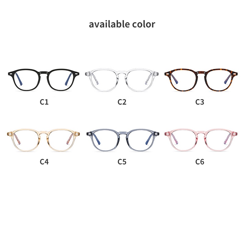 Mắt Kính TR90 Chống Ánh Sáng Xanh Thời Trang Retro Hàn Quốc