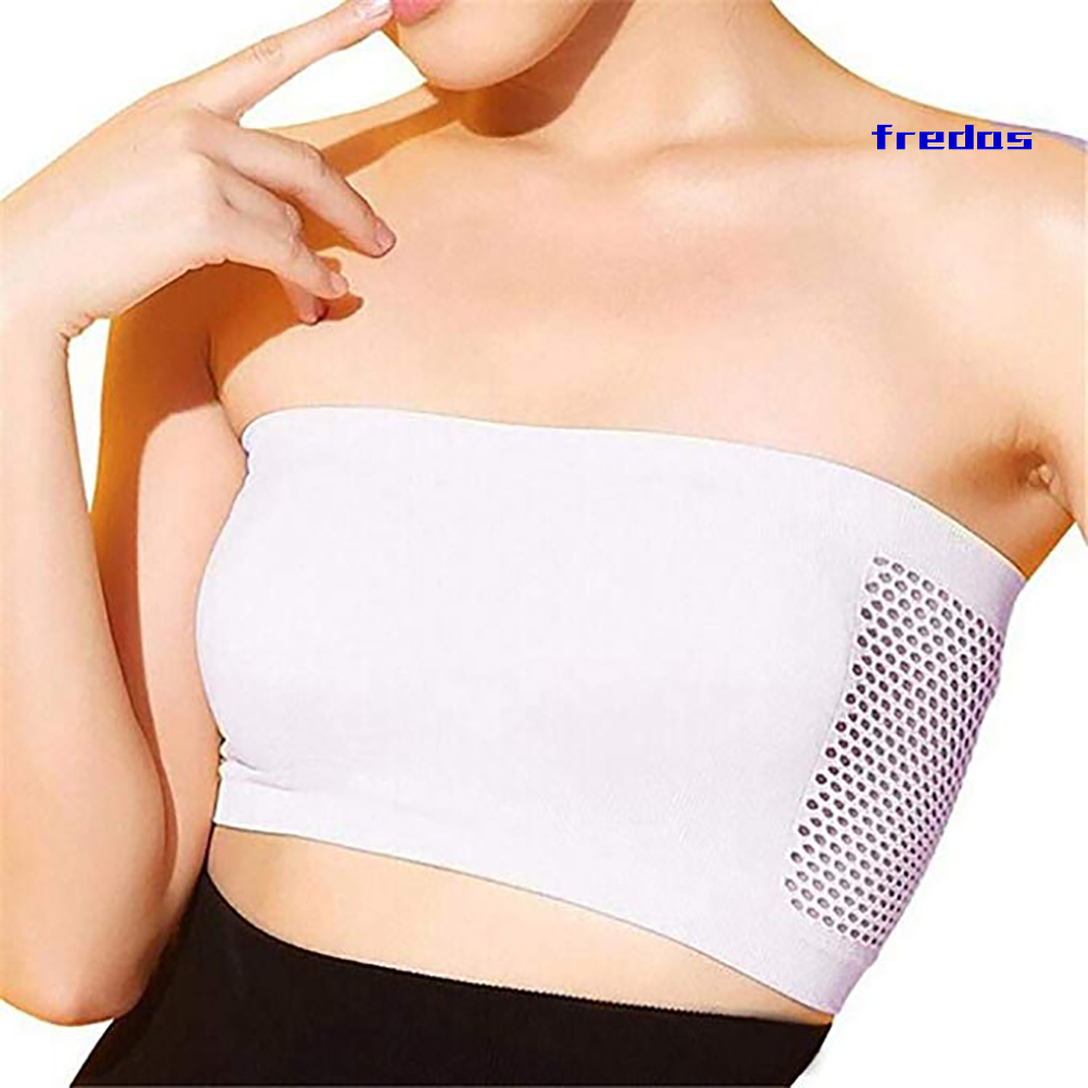 Solid Color Breathable Strapless Hollow Back Bra Sport Top Underwear