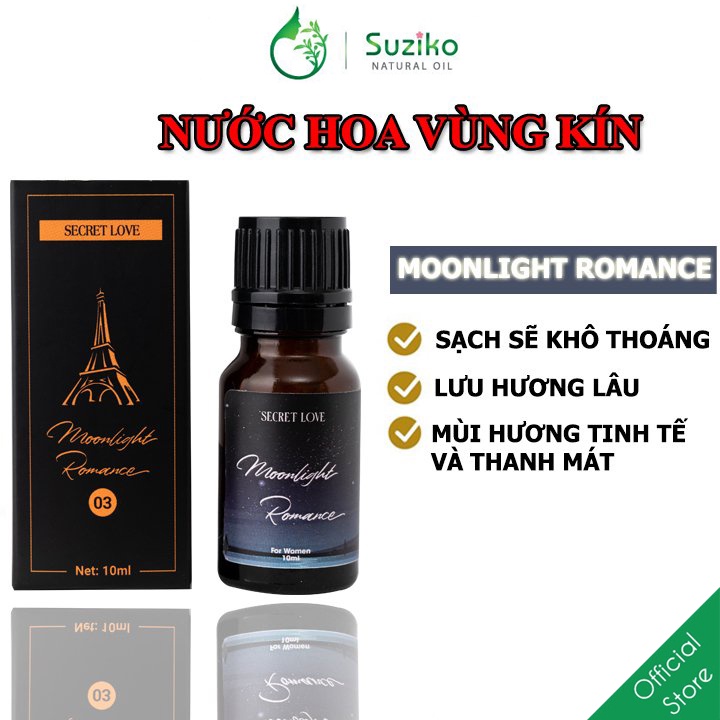 Nước hoa vùng kín SUZIKO Cuddle Blossom cao cấp lưu hương 24h thơm lâu 10ml