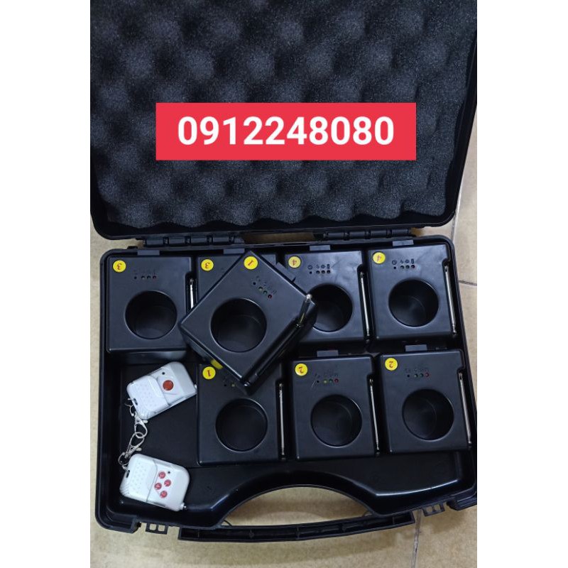 BỘ KÍCH ĐIỆN SÂN KHẤU 8 ĐẾ DÙNG PIN 9V CÓ ĂNG TEN HÀNG CHẤT LƯỢNG