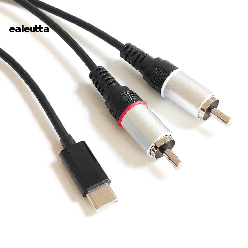 Cáp Chuyển Đổi Âm Thanh Type-C Sang 2RCA Chuyên Dụng Cho Loa Máy Tính