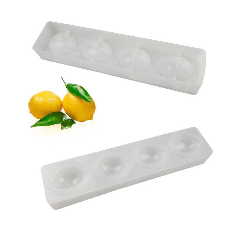 Khuôn silicone 6 Ngăn Làm Bánh Tạo Hình Quả Chanh Độc Đáo
