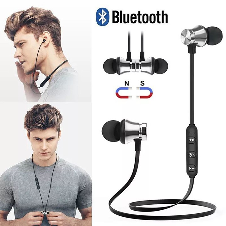 Tai nghe bluetooth không dây in ear XT11 kèm mic có nút tai chồng ồn chống nước bụi bẩn youngcityshop 30.000