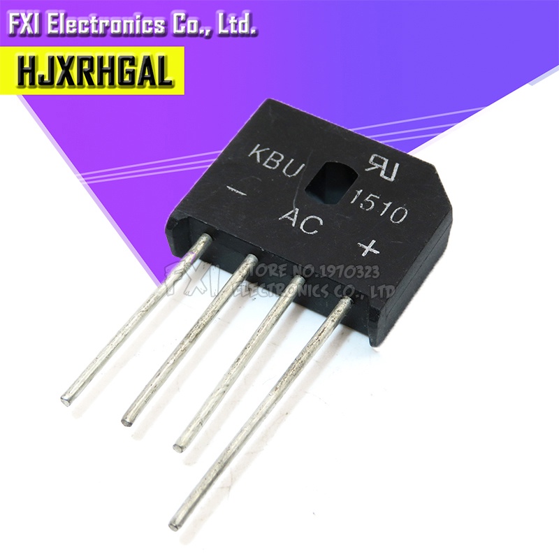 Set 2 Đi Ốt Chỉnh Lưu KBU1510 KBU-1510 15A 1000V Chuyên Dụng