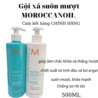 [Moroccanoil-chính hãng] Dầu Gội xả suôn mượt Smooth Moroccanoil 500ml