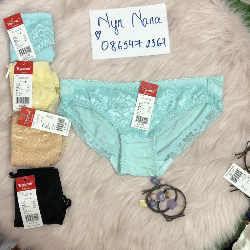 quần lót nữ cotton phối ren (quần chip có size) [Siêu Sale [Ảnh thật [Chính hãng | BigBuy360 - bigbuy360.vn