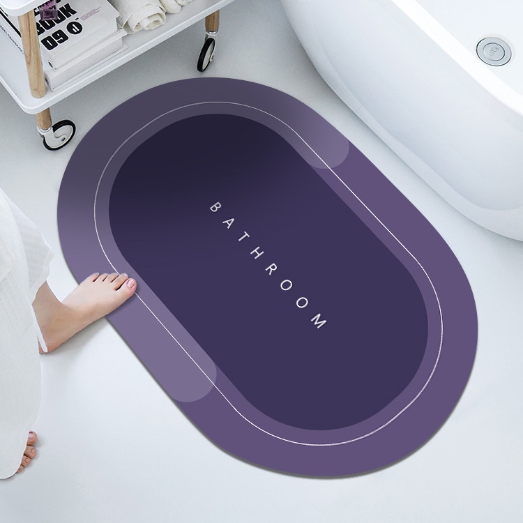 Thảm chùi chân CHỐNG TRƯỢT nhà tắm, thảm lau chân cao cấp chất liệu Slicon siêu thấm hút đế cao su