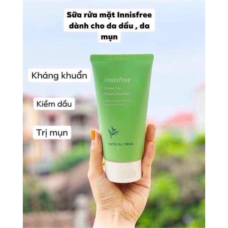 Sữa rửa mặt Innisfree Green Tea Pure Cleansing  Foam 150ml