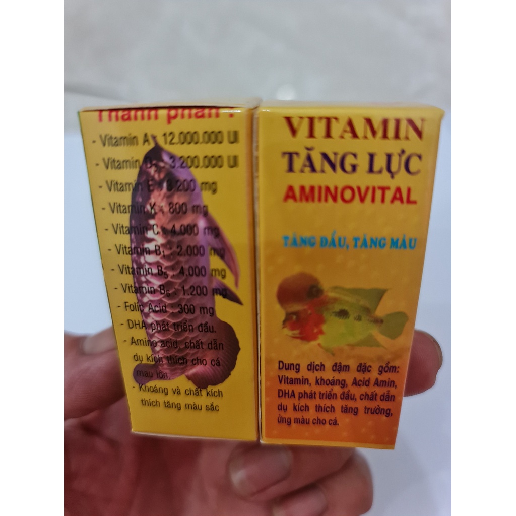 VITAMIN TĂNG ĐẦU-TĂNG MÀU-TĂNG LỰC Cá La Hán-Cá Rồng-Cá Dĩa-Cá Cảnh