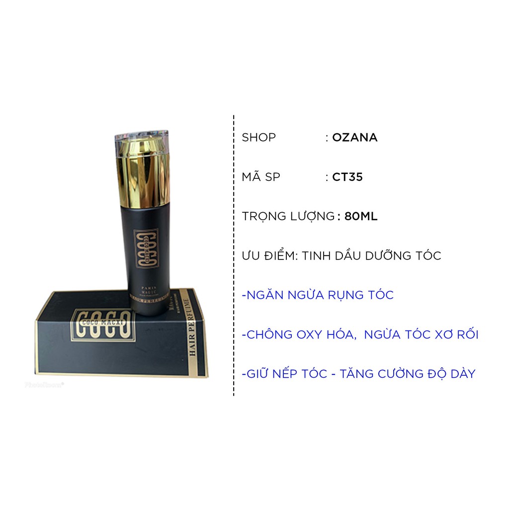 Tinh dầu dưỡng tóc hương nước hoa Coco chính hãng CT47