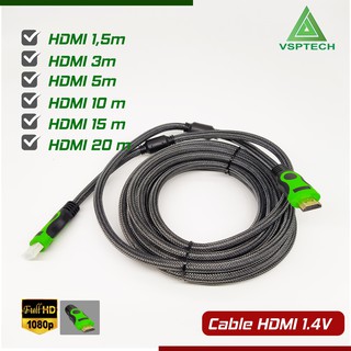 [ Dây Mẫu Mới ] - Cáp HDMI VSPTECH Từ 1.5m Đến 20m- 1.4 Full HD- BH 3 Tháng