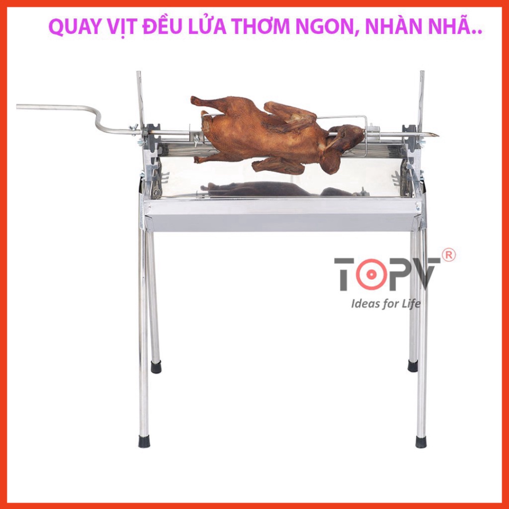 Bếp nướng than hoa đa năng TOPV  2 in 1,bếp nướng than hoa không khói,nướng ngoài trời,lò nướng thịt bằng than,inox DNM 