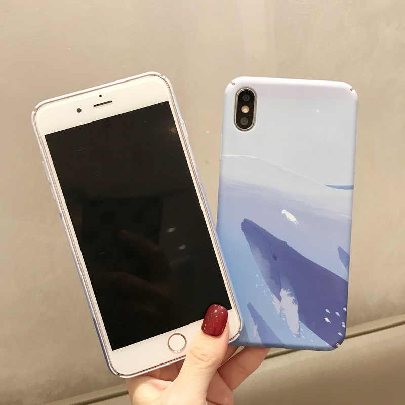 Ốp Lưng In Hình Cá Voi Xanh Xinh Xắn Cho Oppo A53 A33 A52 A92 A31 A91 A5 A9 2020 A7 A5S A12 A11K Ax7 F11 F9 A3S A12E F1S F5 Youth A83 A39 A57 Reno 3 5 4z 5g 2f 2z Realme C1 2 Pro