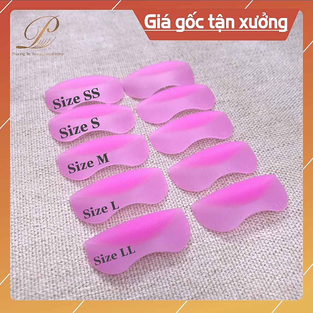 Trục uốn mi silicon 3d 6d đủ size S M M1 M2 L loại rời hàng chuẩn theo set uốn mi Lash Lift