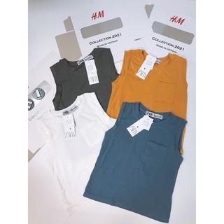 Set 4 áo ba lỗ bé có túi