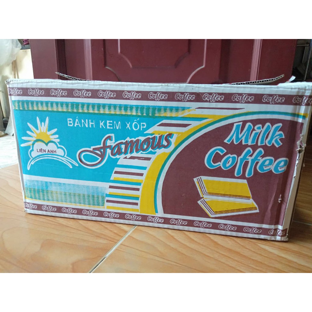 Sỉ Thùng Bánh Kem Xốp Vị Cà Phê 4,7kg