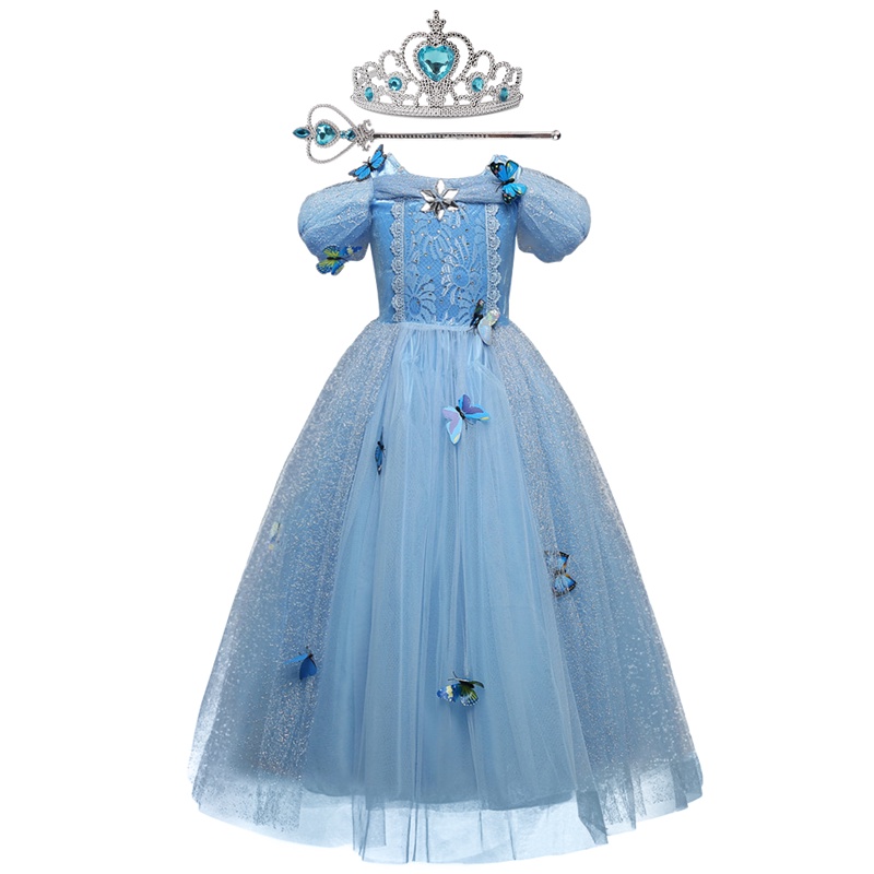 Đầm hóa trang công chúa Elsa đáng yêu dành cho bé gái