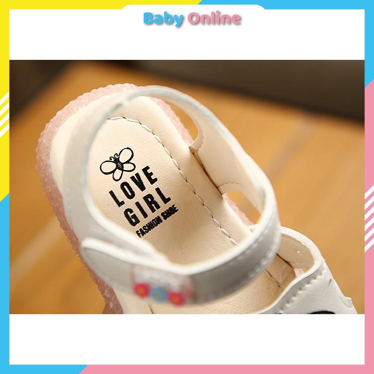 Sandal Bé Gái Hình Chery Đáng Yêu Đế Mềm Chống Trơn Chống Cấp Cho Bé Từ 0 - 4 Tuổi