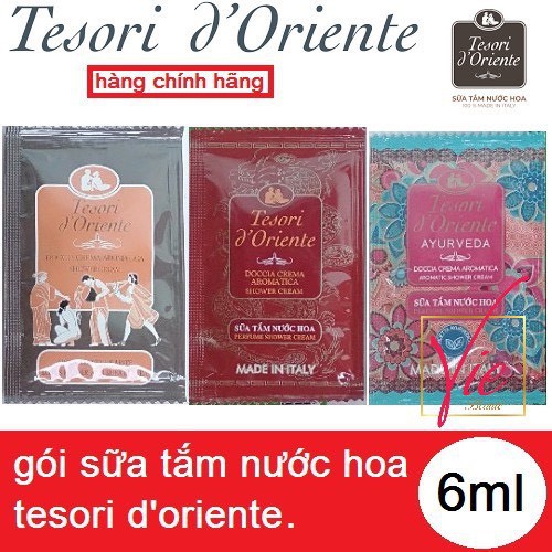 Sữa Tắm Nước Hoa Tesori D'Oriente Italia - Gói 7ml Hàng Chính Hãng