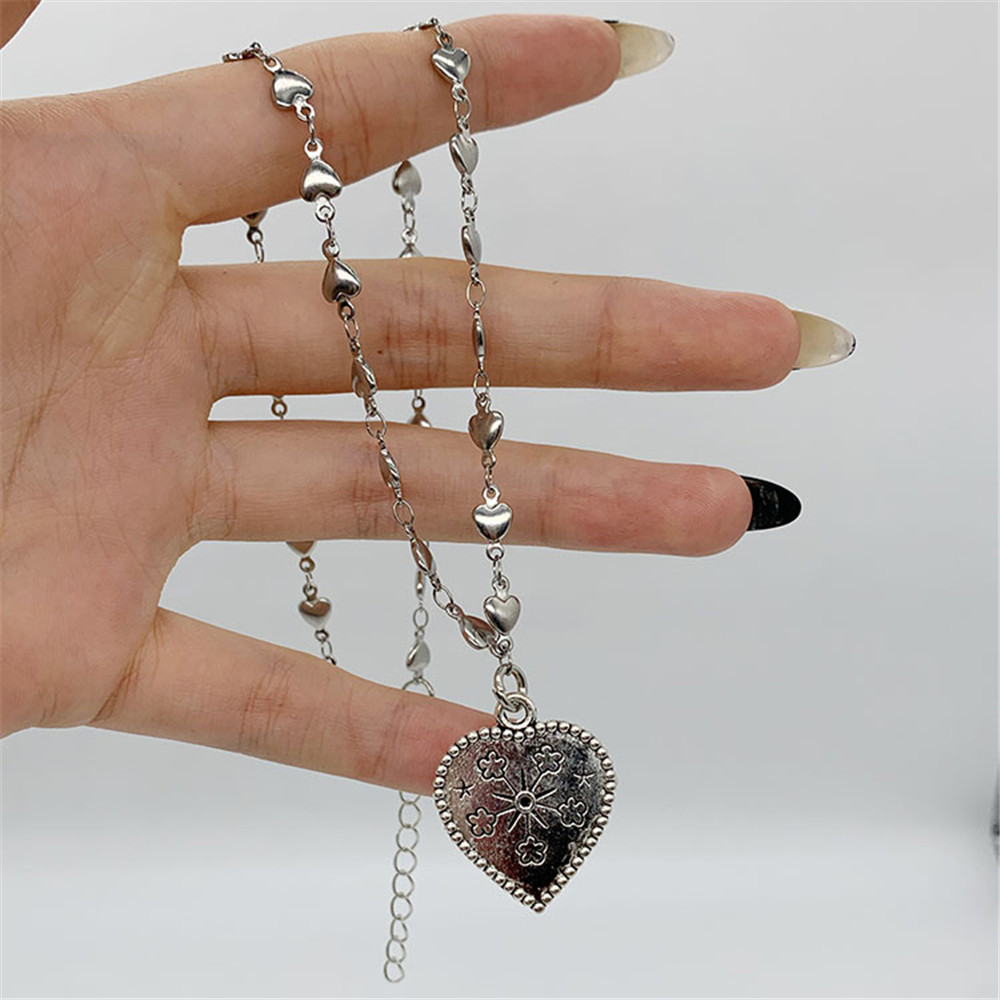 Dây Chuyền Thép Titan Mặt Trái Tim Xinh Xắn Cho Nữ