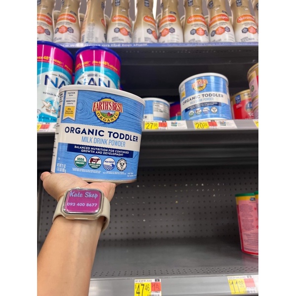 BAY AIR - date 2024 mẫu mới-Sữa Earth's Best Organic Toddler Formula