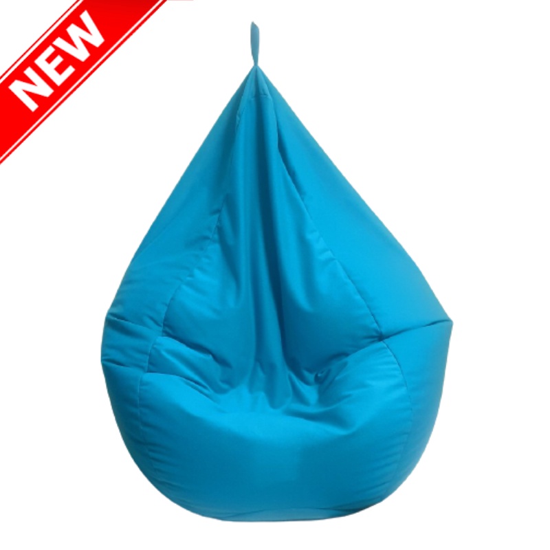 Ghế Lười Hạt Xốp 3ii Home Hình Trái Lê Chất Lượng Cao Màu Xanh Dương Nhạt Size M 80x100cm | Beanbag 3ii Home
