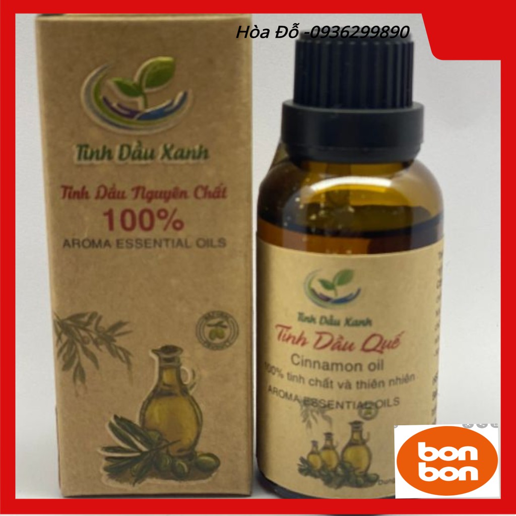 Tinh dầu quế lọ 30ml - chiết xuất tự nhiên giúp xông thơm phòng, thư giãn giải tỏa căng thẳng