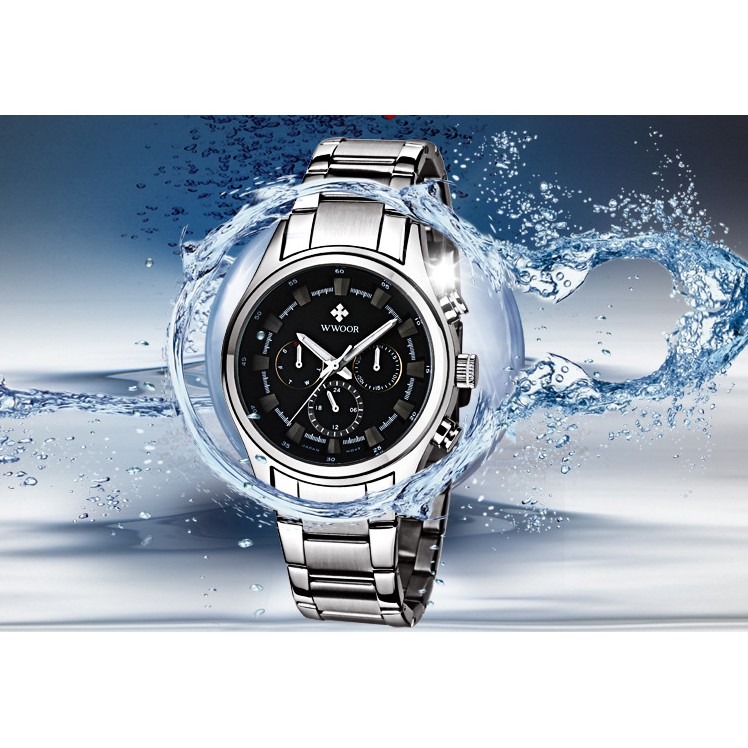 ĐỒNG HỒ NAM CHẠY FULL KIM WWOOR 8015 THỜI TRANG CHÍNH HÃNG , TẶNG HỘP, BẢO HÀNH 1 NĂM | BigBuy360 - bigbuy360.vn