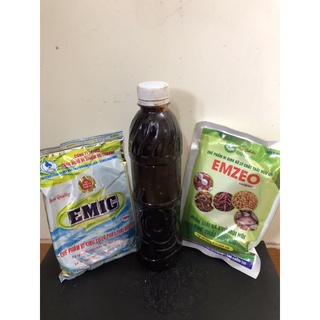 Combo 1 gói Emic, 1 gói Emzeo và 1kg Mật Rỉ Đường nguyên chất