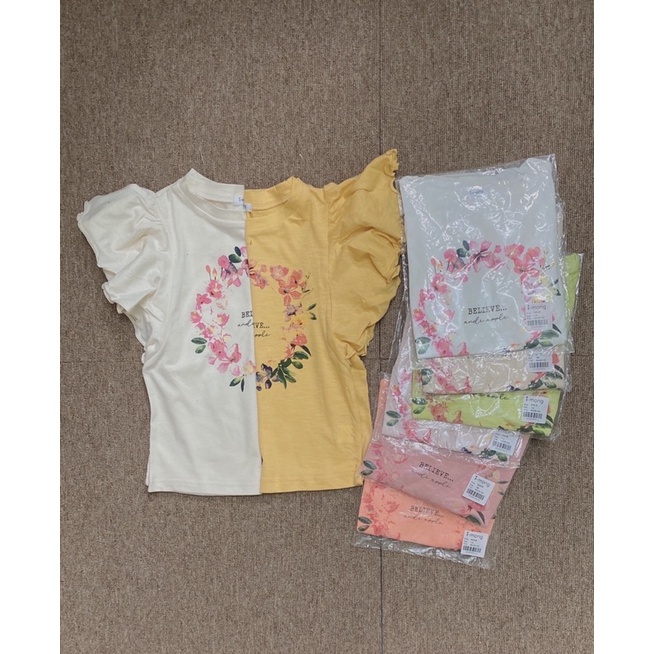 Áo phông cotton organic siêu mỏng mát xuất Hàn cho bé size 100-130.