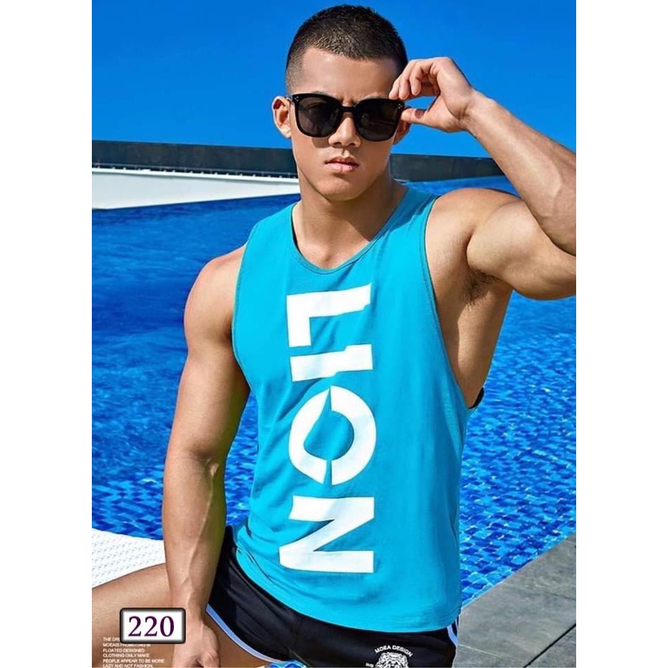 Áo 3 Lỗ Nam Tanktop Thể Thao LION Chất vải Thun lạnh mát mẻ thời trang