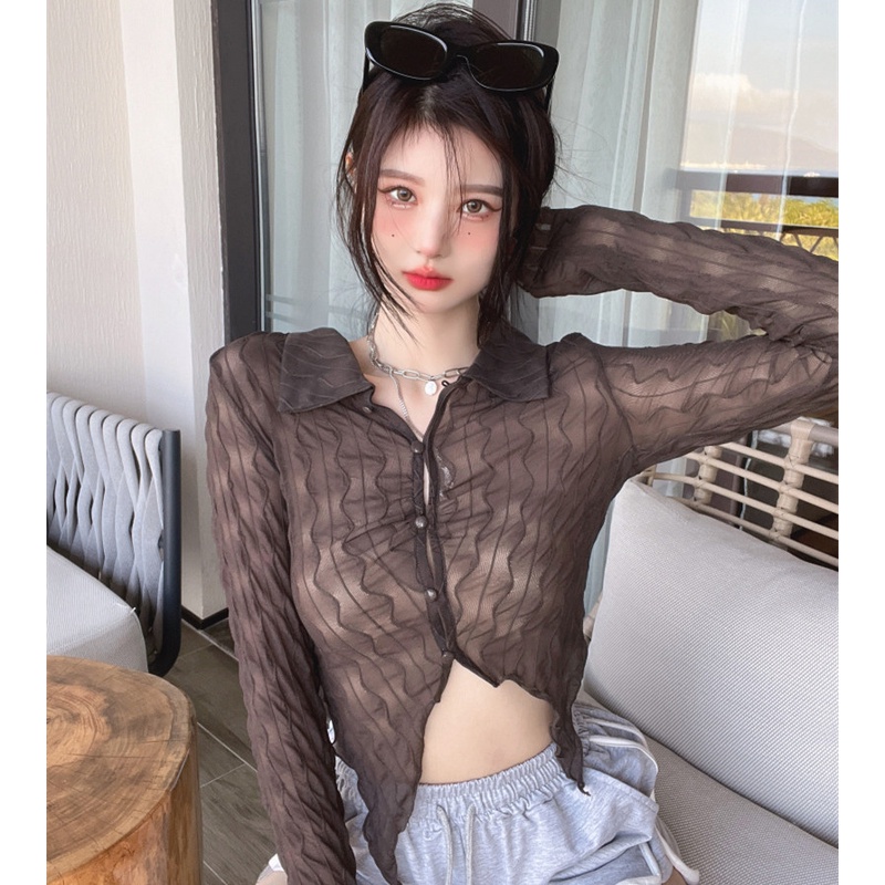 Áo Lửng Tay Dài Chống Nắng Thời Trang Mùa Hè Quyến Rũ Cho Nữ