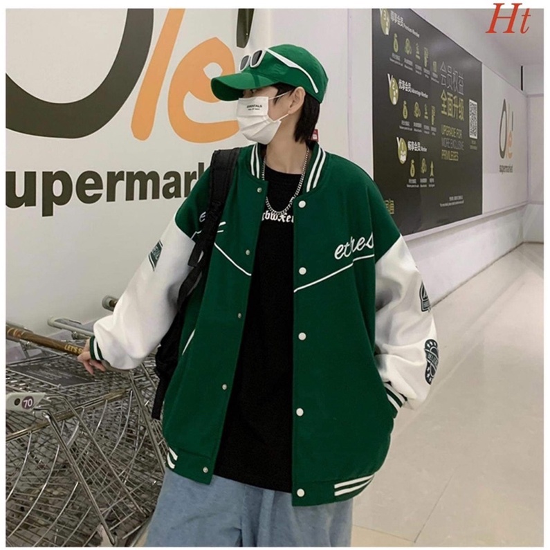 Áo khoác bomber nỉ chéo SET HT12